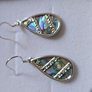 NIB Abalone Shell Drop Earrings
